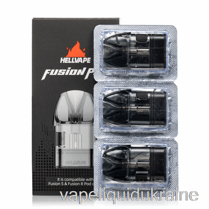 Vape Ukraine Hellvape Fusion R Replacement Pods 1.2ohm Meshed Pods